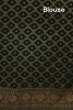 Pure Handloom Zari Butta Banarasi Crepe Silk Saree